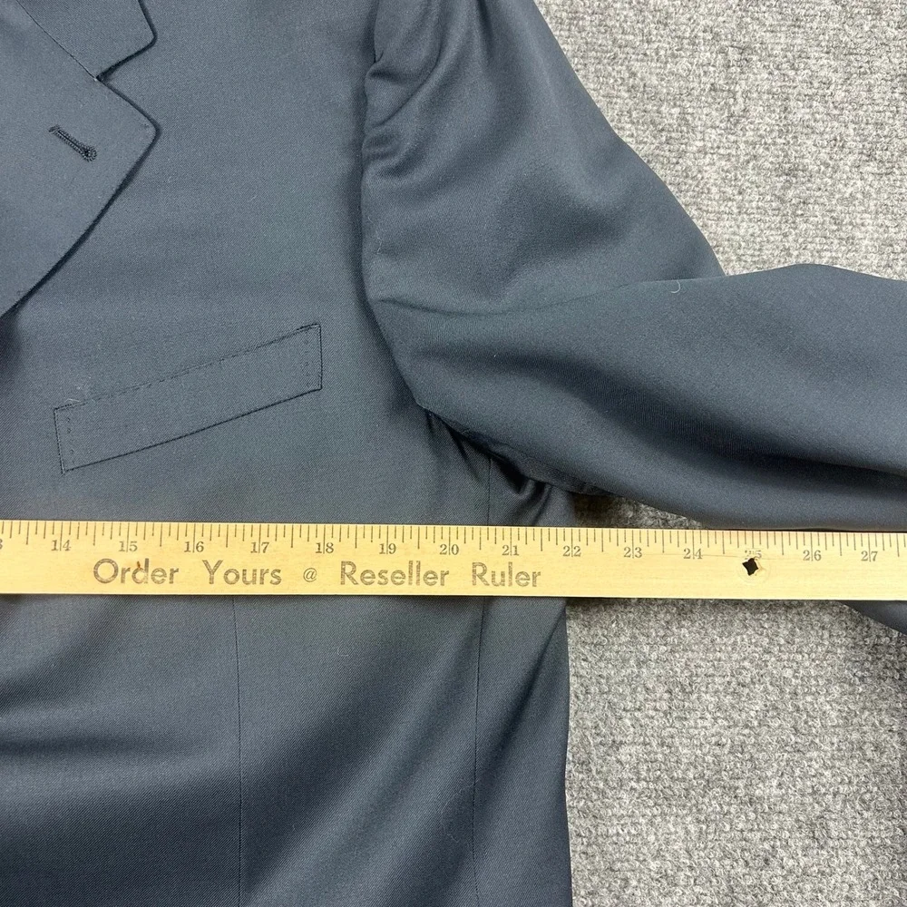 Canali Proposta‎ Blazer Mens 52 L Dark Gray Pure Wool 3-Button Sport Coat Italy